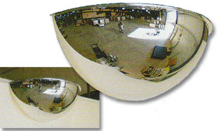 180 Degree Mirrored Domes Safety Security Mirrors And Domes