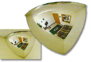 90 Degree Mirrored Domes Safety Security Mirrors And Domes