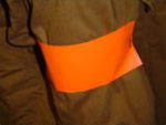 Fluorescent Orange and Reflective Arm bands Safety Wear