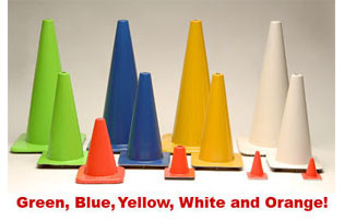 Colored Heavy Duty Reflective PVC Traffic Safety Parking Cone