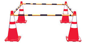 Retractable Cone Bar Barricade Traffic Control Barriers