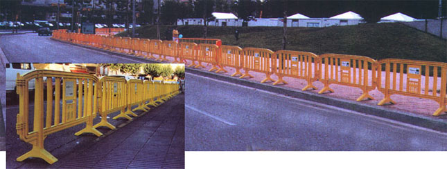 Interlocking Pedestrian Barriers