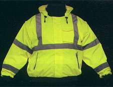 ANSI CLASS III Fluorescent Safety Jackets, Coats and Rain Wear