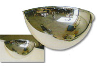 180 Degree Mirrored Half Dome Convex Safety Security Mirrors