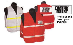 3000 Series Homeland Security Public Safety Incident Command Police Fire Safety Vests