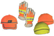 Fluorescent Caps And Gloves