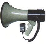 25 Watt Power Megaphone Megaphones with Hand Held Microphone Built-In Pistol Grip Siren Whistle Police Safety Product