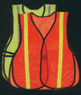 Mesh And Solid High Visibility Reflective Safety Vests