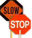 Stop/Slow Paddle Signs