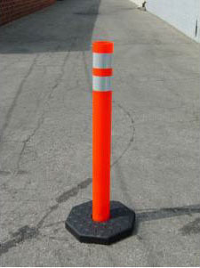 Open Top Portable Delineator Posts Channelizers Markers