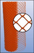 Orange Diamond Crowd Control Safety Plastic Fencing And Netting