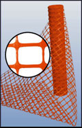 Orange Flat Mesh Safety Plastic Fencing And Netting