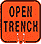 Open Trench Snap-On Traffic Cone Signs