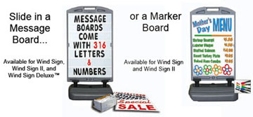 WindSign Sign Stand | Sandwich Board Sign Stands | Crosswalk Signs | Traffic Control Signs